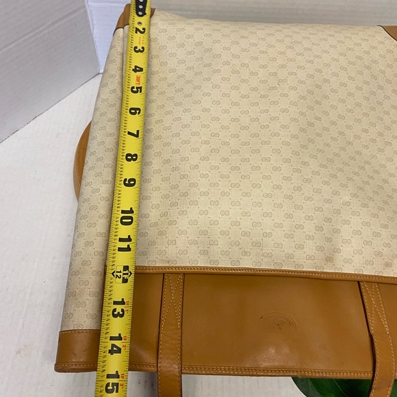 Gucci Magazine Micro GG Logo Tote Bag Vintage Tote - Picture 15 of 16
